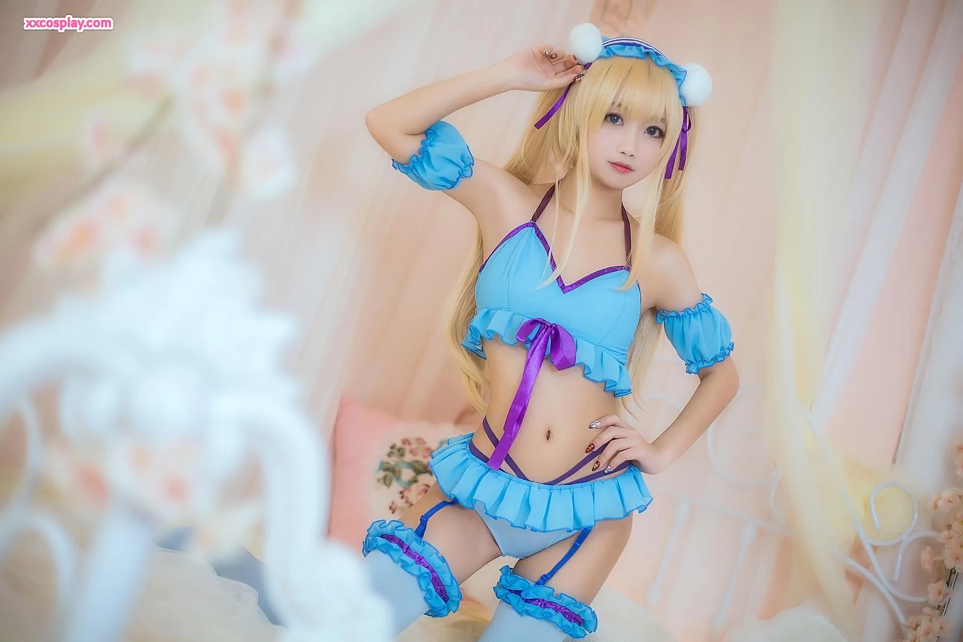 Kichiku Yao - Eriri Sawamura Cosplay Đồ Ngủ